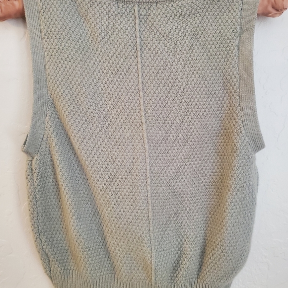 Sincerely Jules Sage Green Knit Sweater Vest Preppy XS - Picture 6 of 6